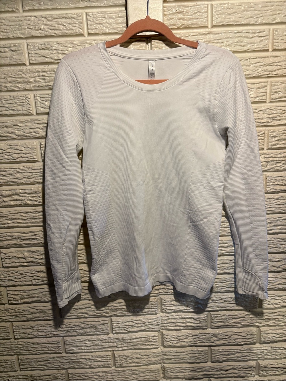 Athleta White Long Sleeve Top